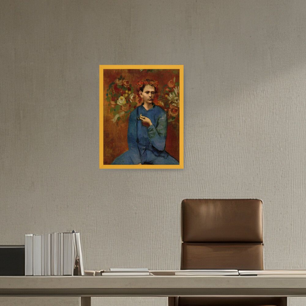Boy With A Pipe - Framed Canvas