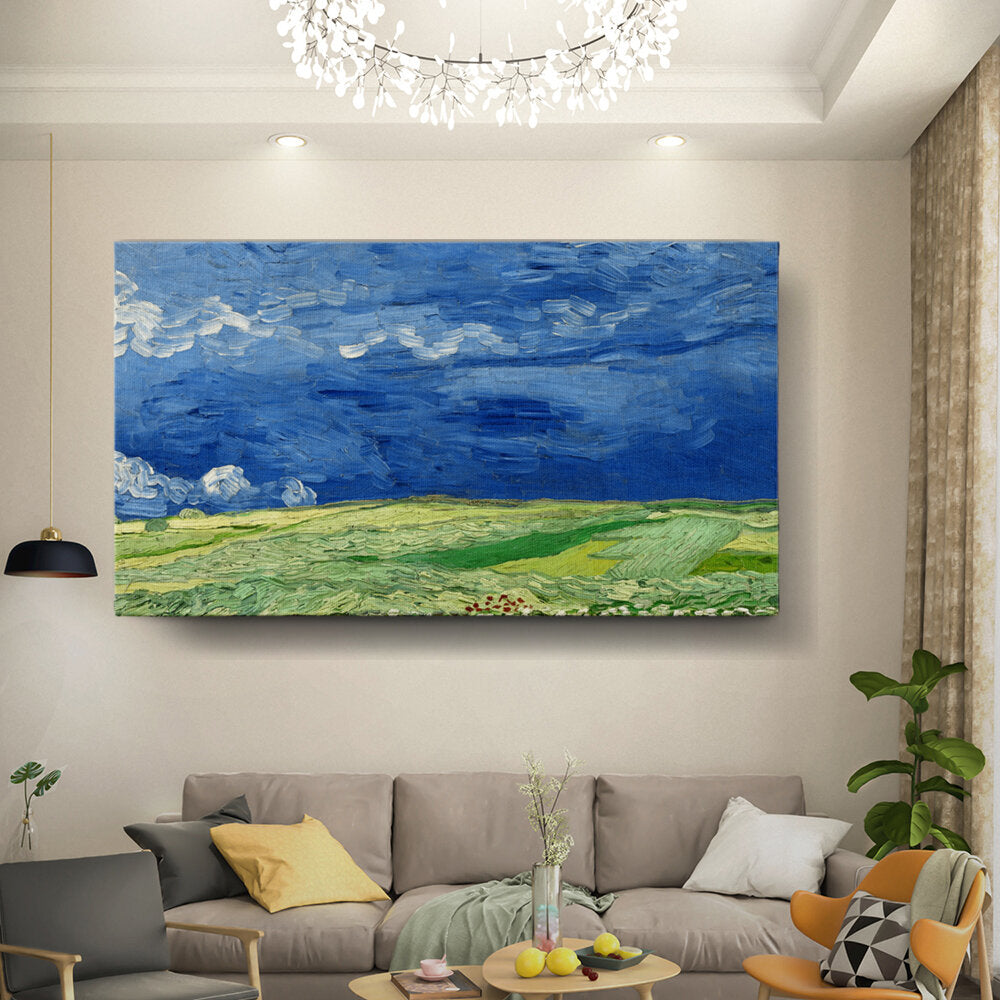 Wheatfield Under Thunderclouds