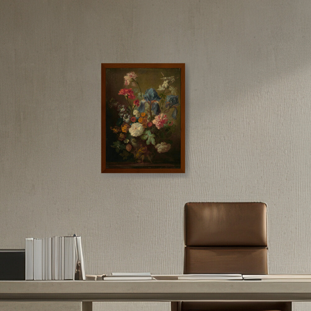 Vase Of Flowers - Framed Canvas