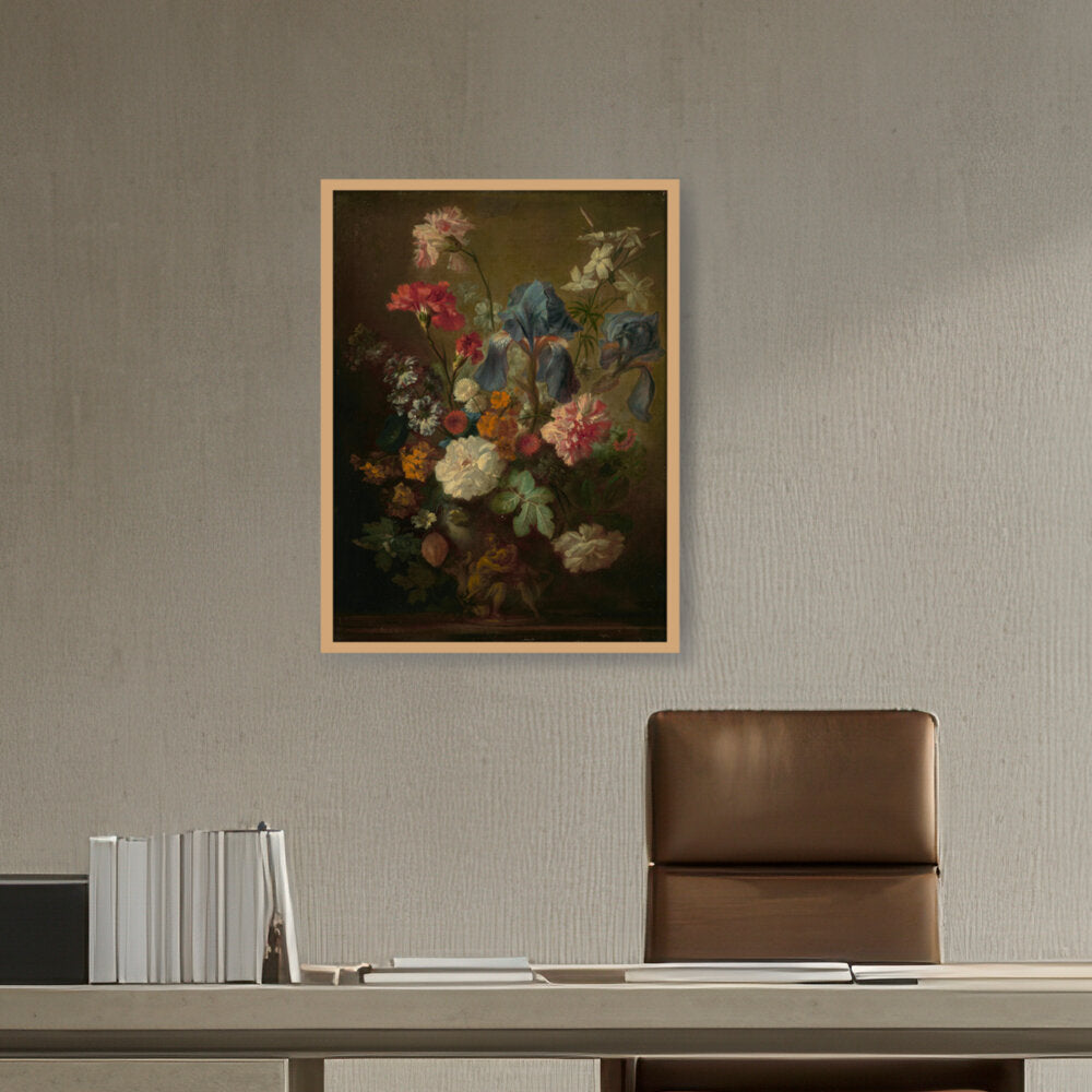 Vase Of Flowers - Framed Canvas