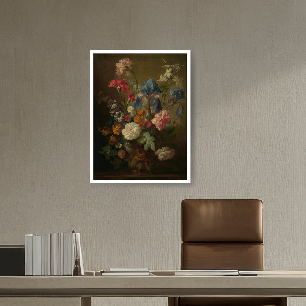 Vase Of Flowers - Framed Canvas