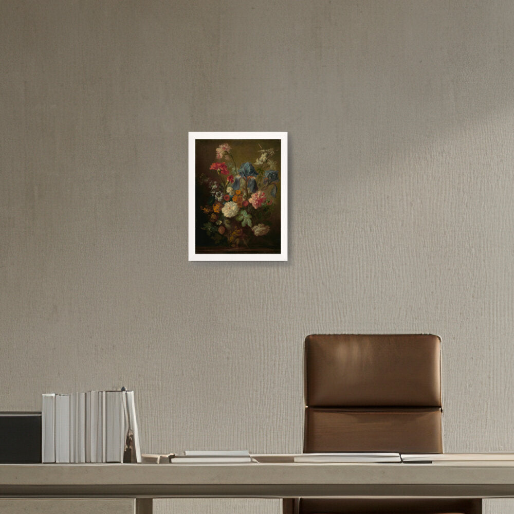 Vase Of Flowers - Framed Canvas