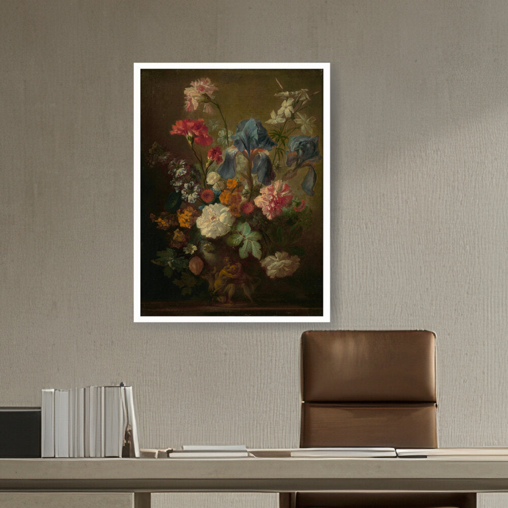 Vase Of Flowers - Framed Canvas