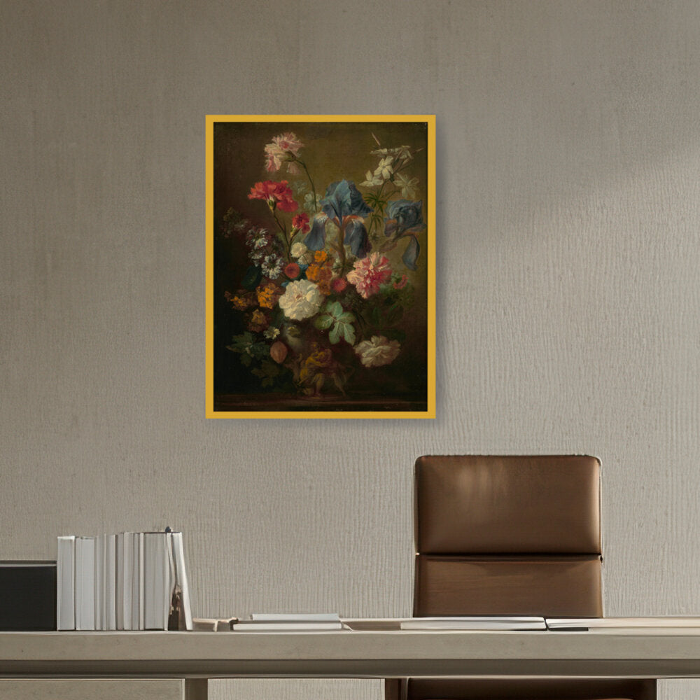 Vase Of Flowers - Framed Canvas