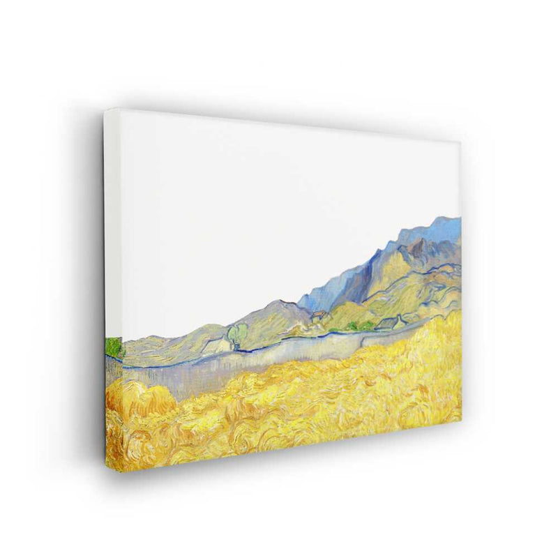 Picasoul - Picasoul Curated - Golden Fields Under Blue Mountains - Wall Decor