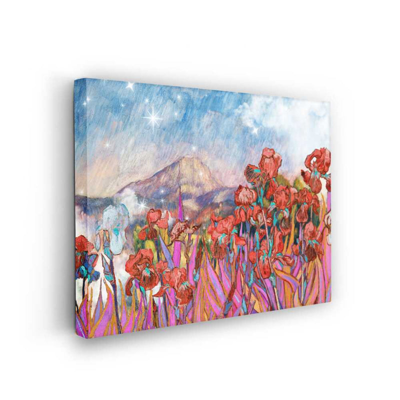 Picasoul - Picasoul Curated - Blooming Iris Landscape - Wall Decor