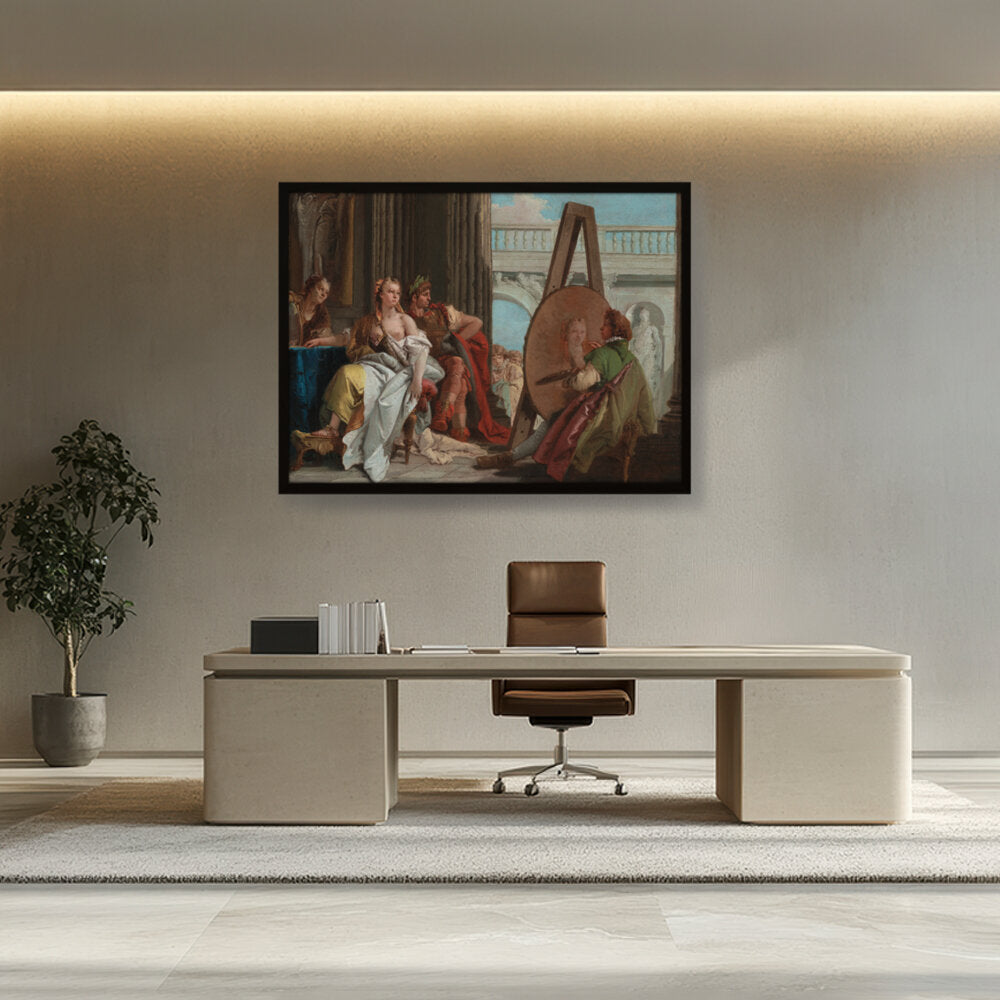 Alexander, Campaspe In Studio - Framed Canvas