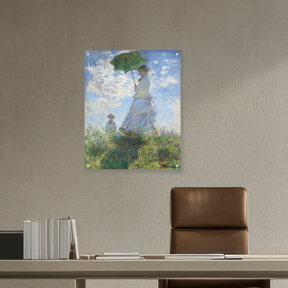 Woman With A Parasol - Acrylic Wall Photo