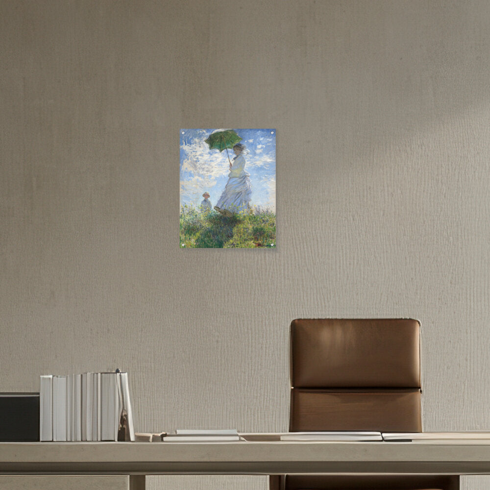 Woman With A Parasol - Acrylic Wall Photo