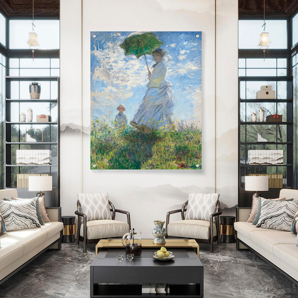 Woman With A Parasol - Acrylic Wall Photo