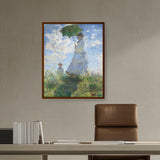 Artist1 - Art - Woman With A Parasol - Framed Canvas