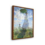 Woman With A Parasol - Framed Canvas