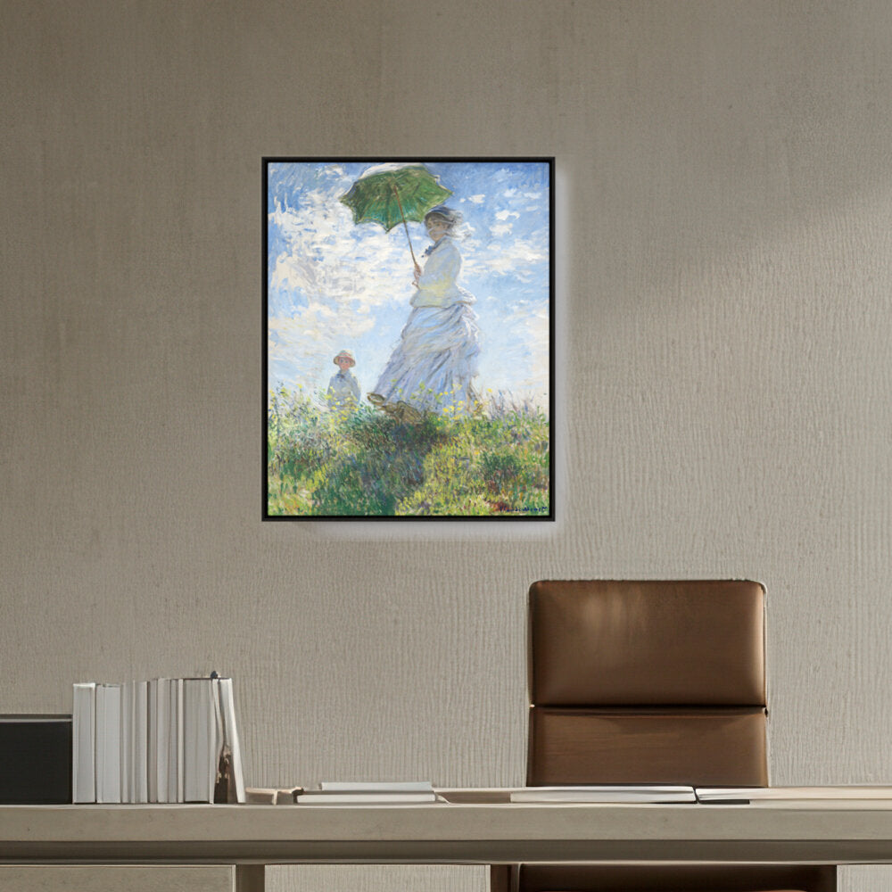 Woman With A Parasol - FLOATING FRAME