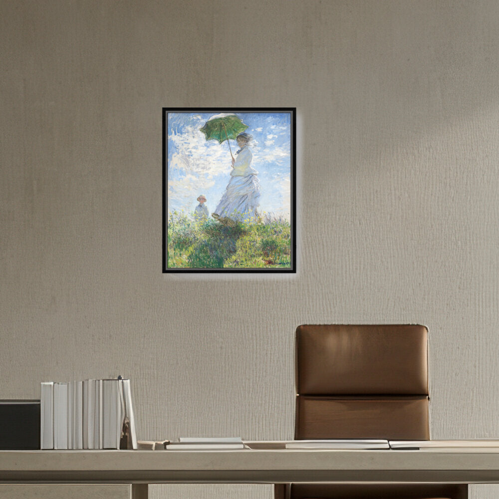 Woman With A Parasol - FLOATING FRAME