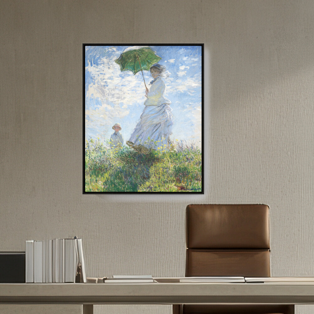 Woman With A Parasol - FLOATING FRAME
