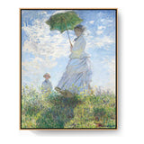 Woman With A Parasol - FLOATING FRAME