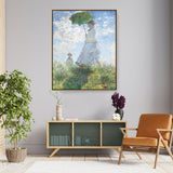 Woman With A Parasol - FLOATING FRAME