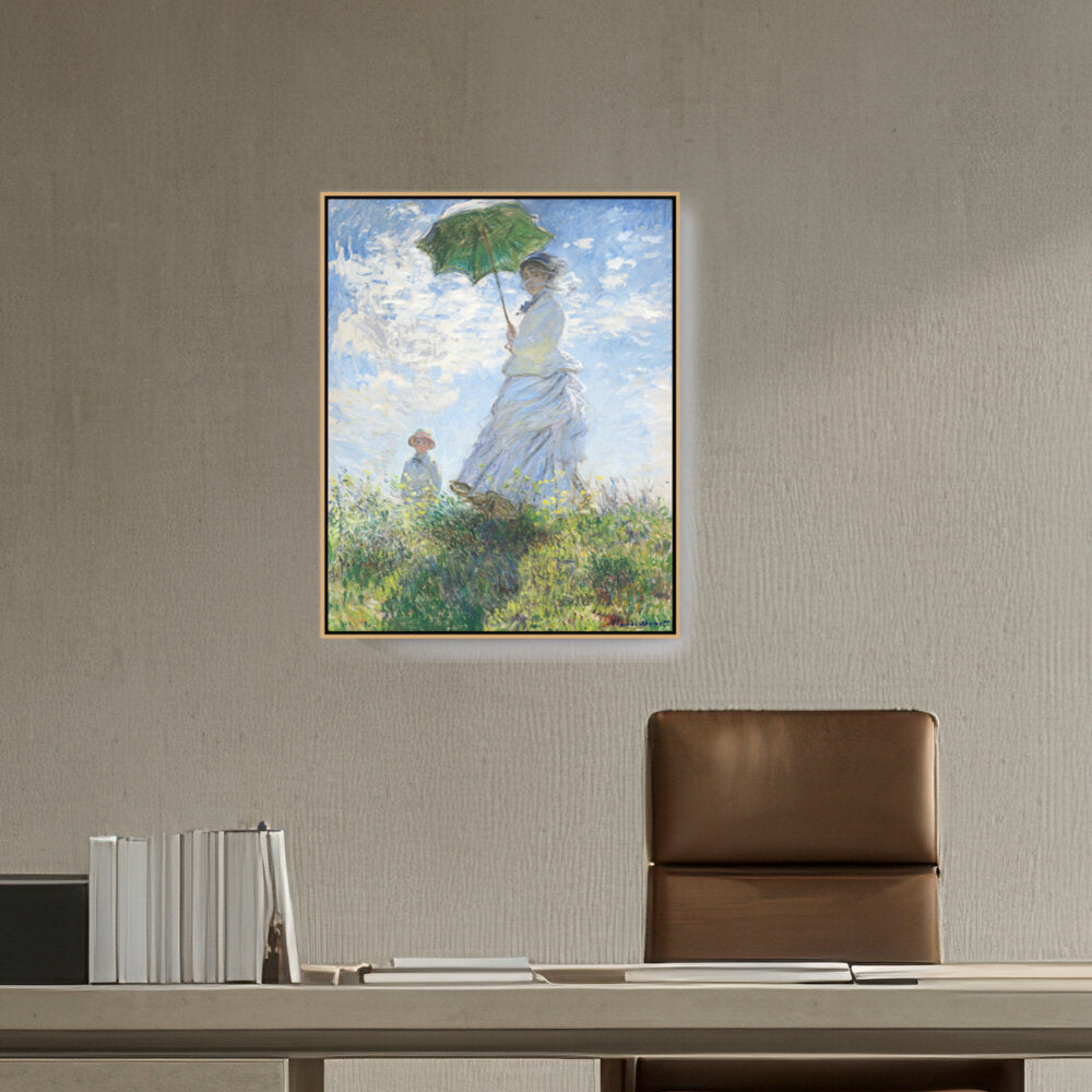 Woman With A Parasol - FLOATING FRAME