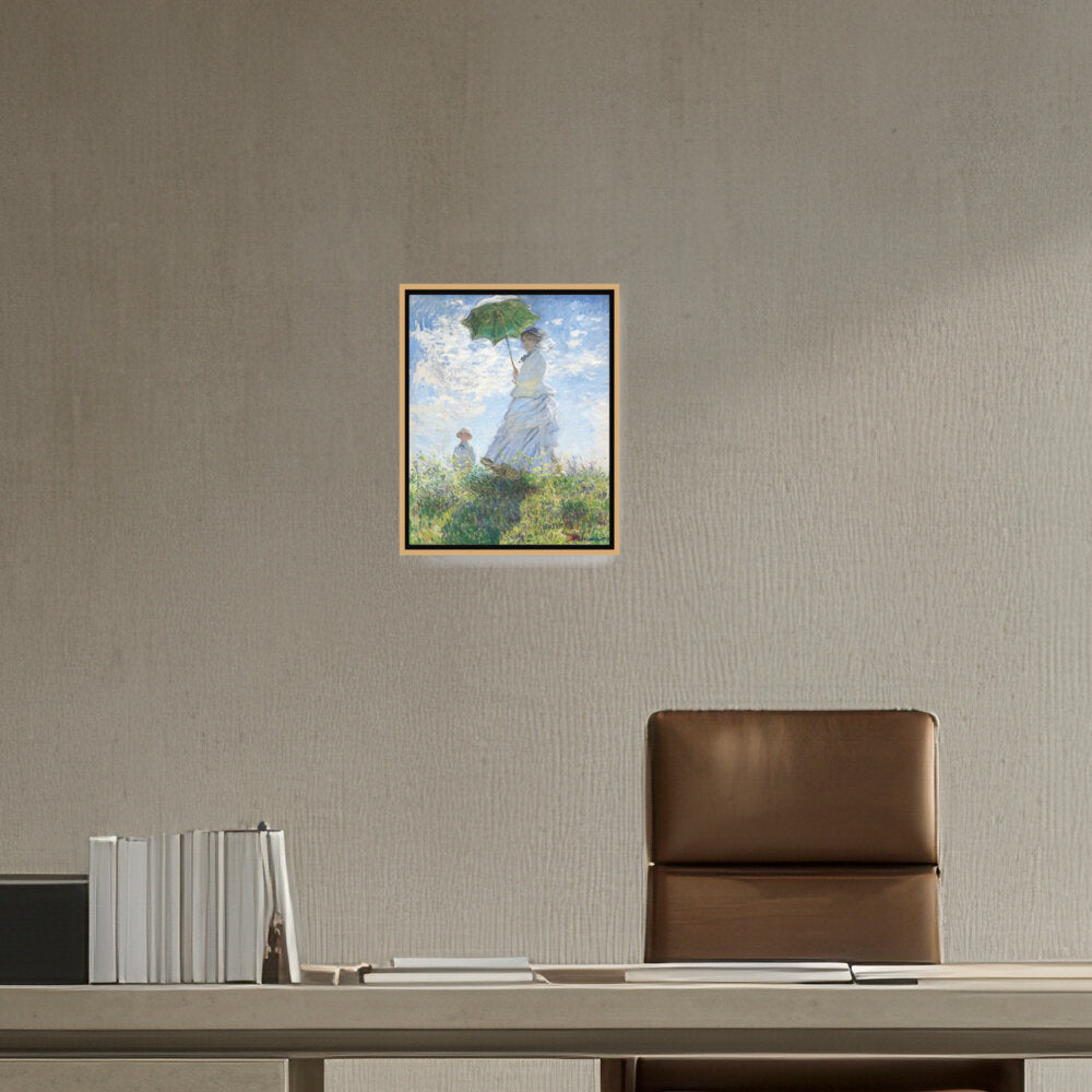 Woman With A Parasol - FLOATING FRAME