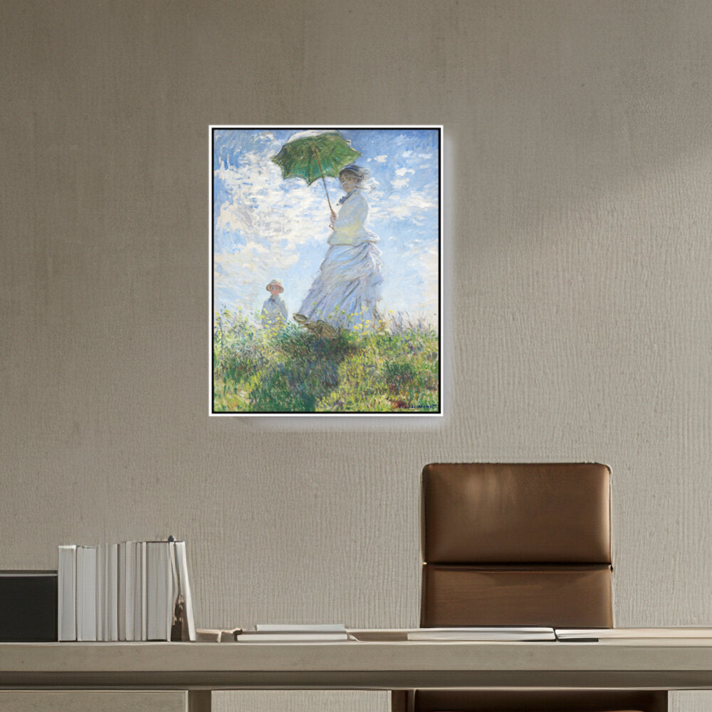 Woman With A Parasol - FLOATING FRAME