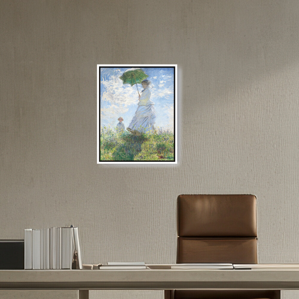 Woman With A Parasol - FLOATING FRAME
