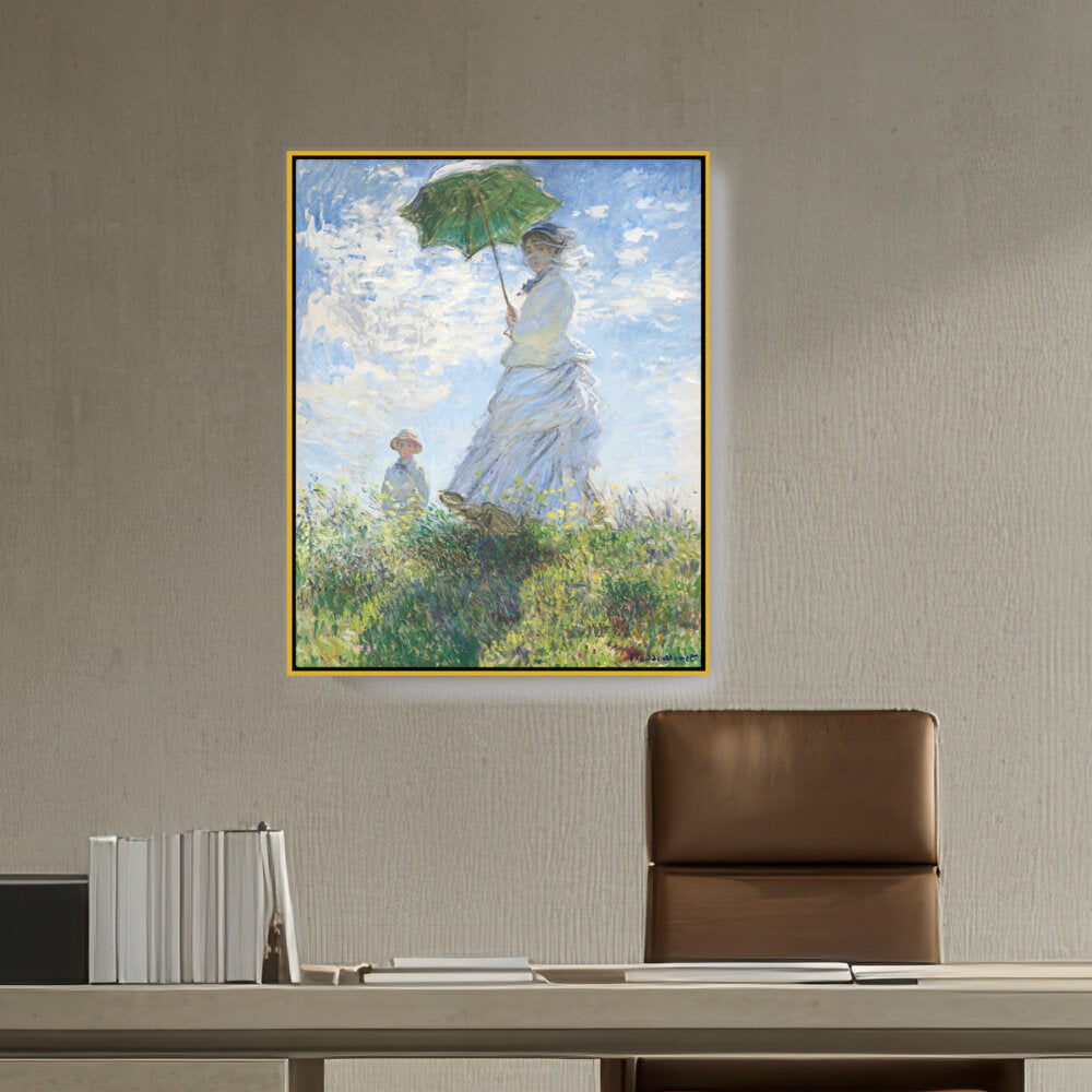 Woman With A Parasol - FLOATING FRAME