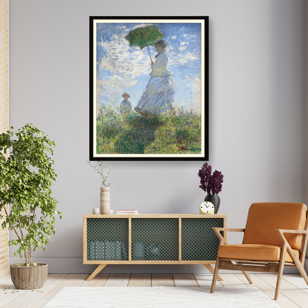 Woman With A Parasol - WALL MOUNT FRAME