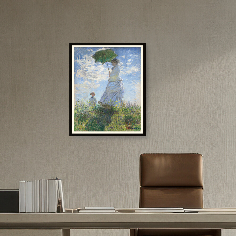 Woman With A Parasol - WALL MOUNT FRAME