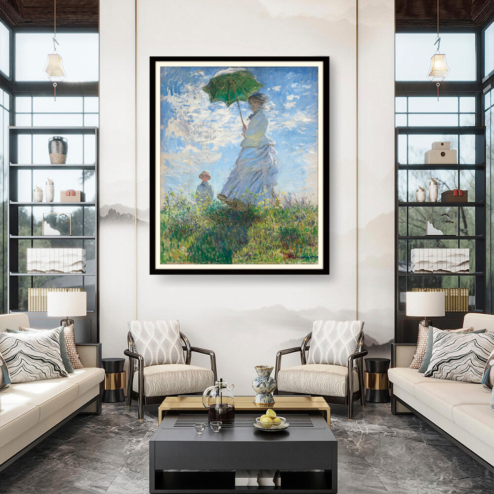 Woman With A Parasol - WALL MOUNT FRAME