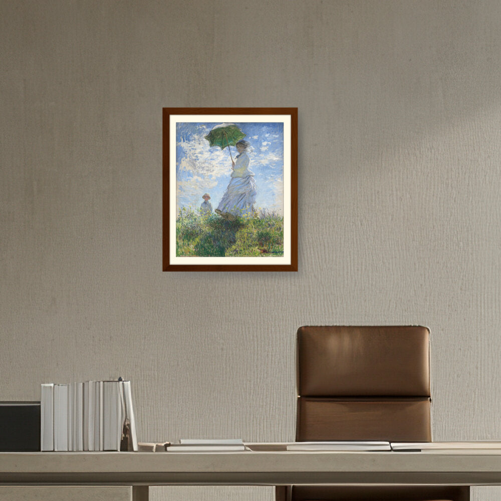 Woman With A Parasol - WALL MOUNT FRAME