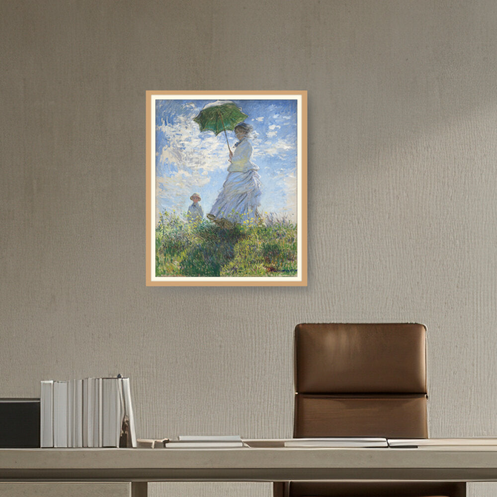 Woman With A Parasol - WALL MOUNT FRAME