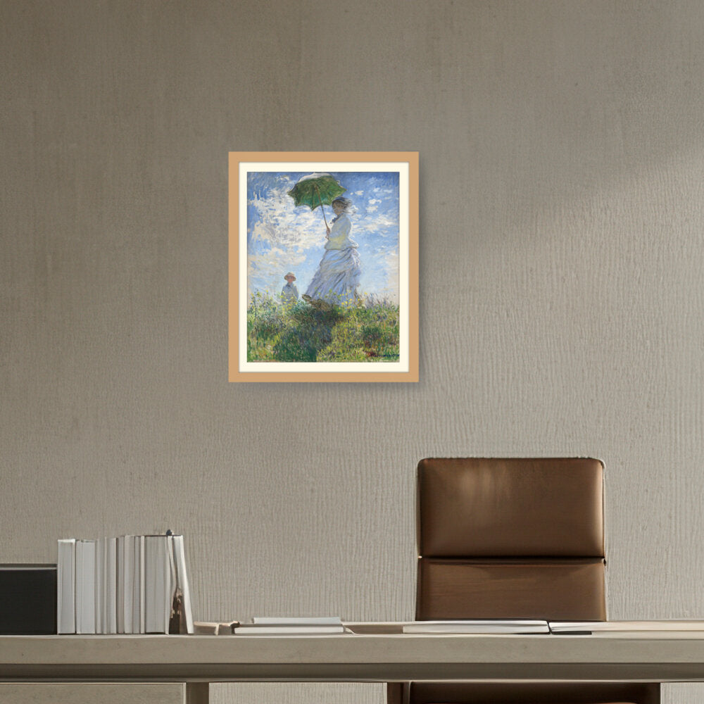 Woman With A Parasol - WALL MOUNT FRAME