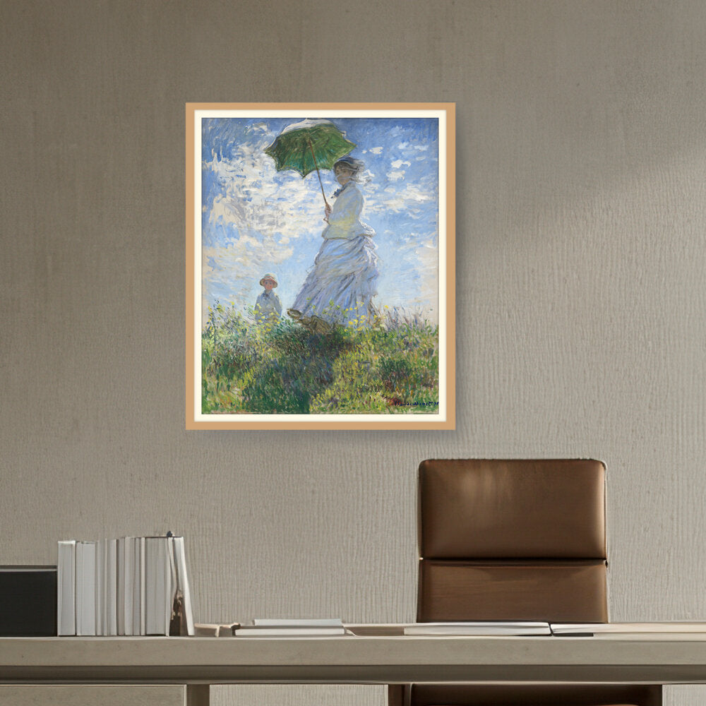 Woman With A Parasol - WALL MOUNT FRAME