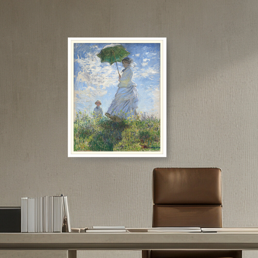 Woman With A Parasol - WALL MOUNT FRAME