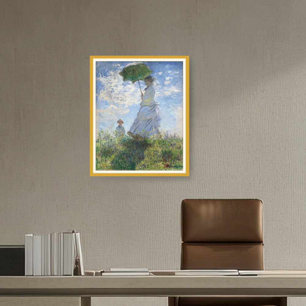 Woman With A Parasol - WALL MOUNT FRAME