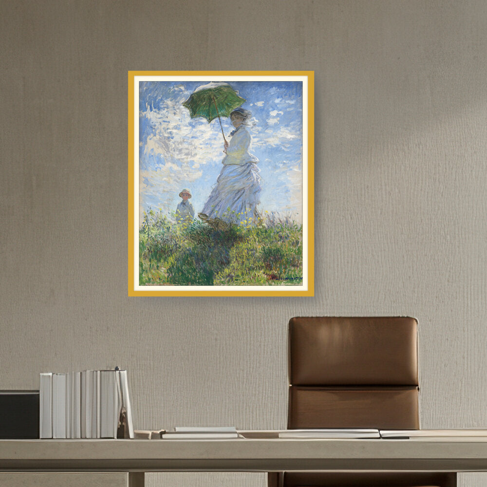 Woman With A Parasol - WALL MOUNT FRAME
