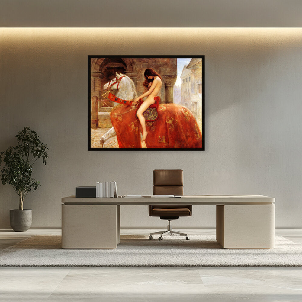 Lady Godiva - Framed Canvas