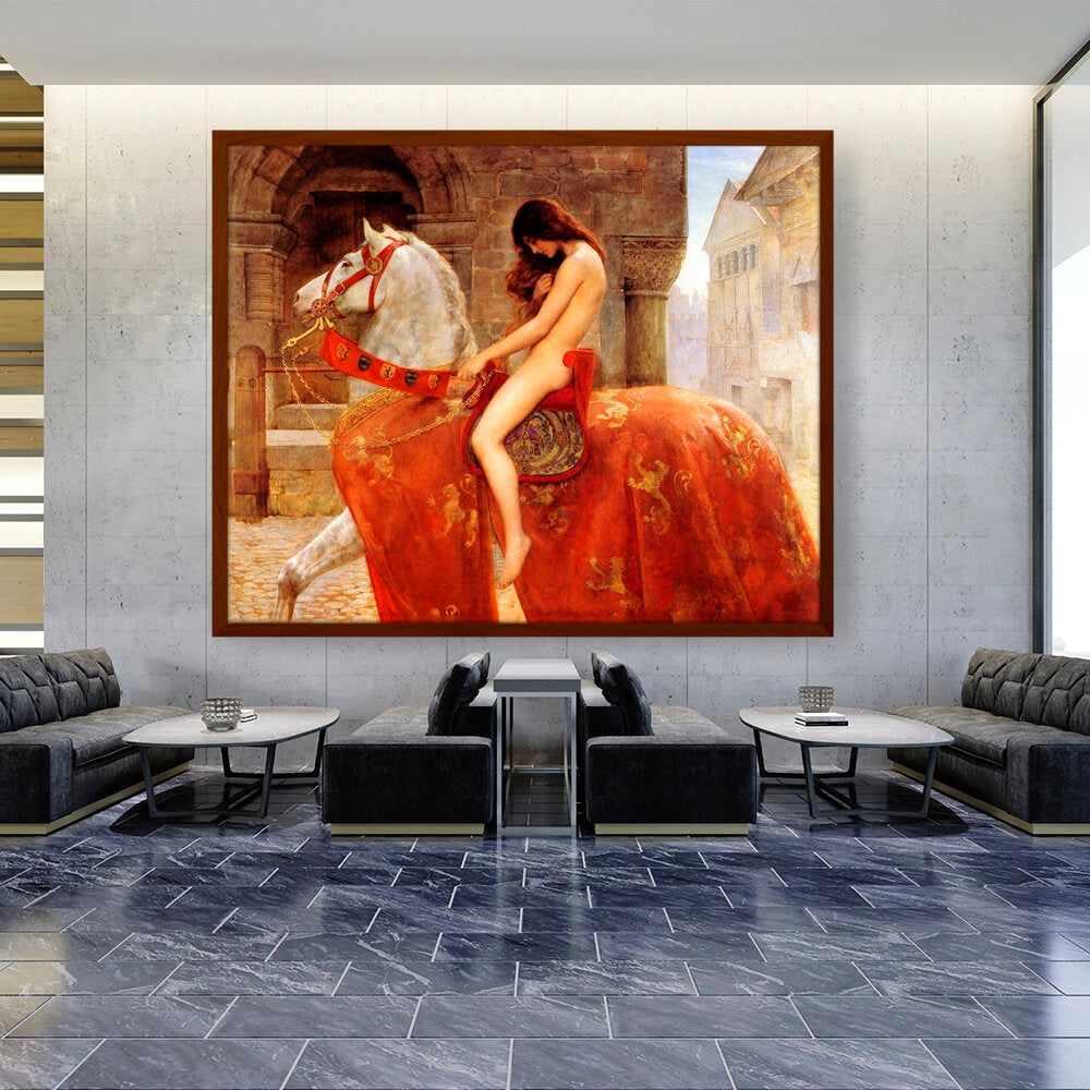 Lady Godiva - Framed Canvas