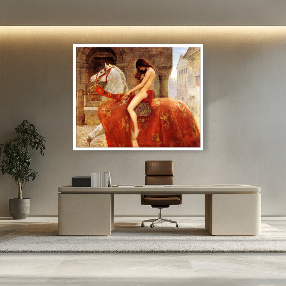 Lady Godiva - Framed Canvas