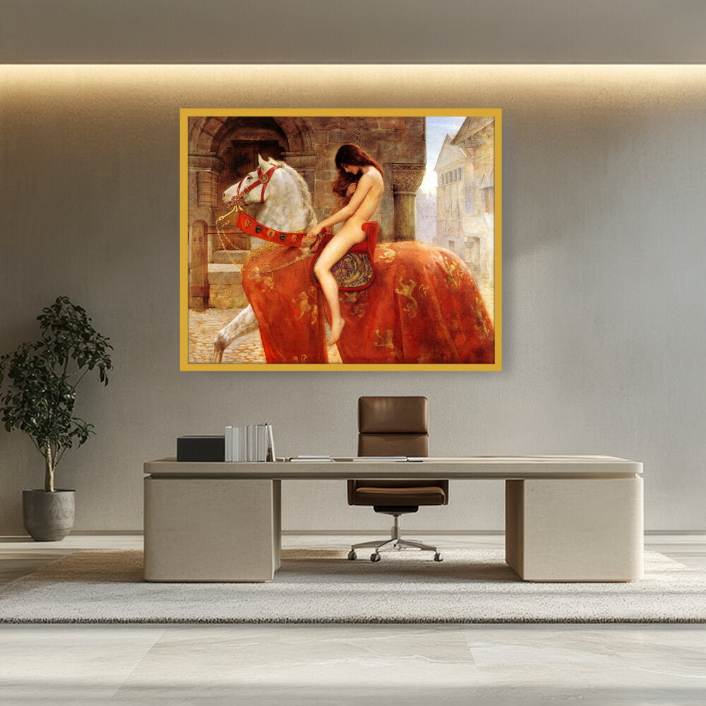 Lady Godiva - Framed Canvas