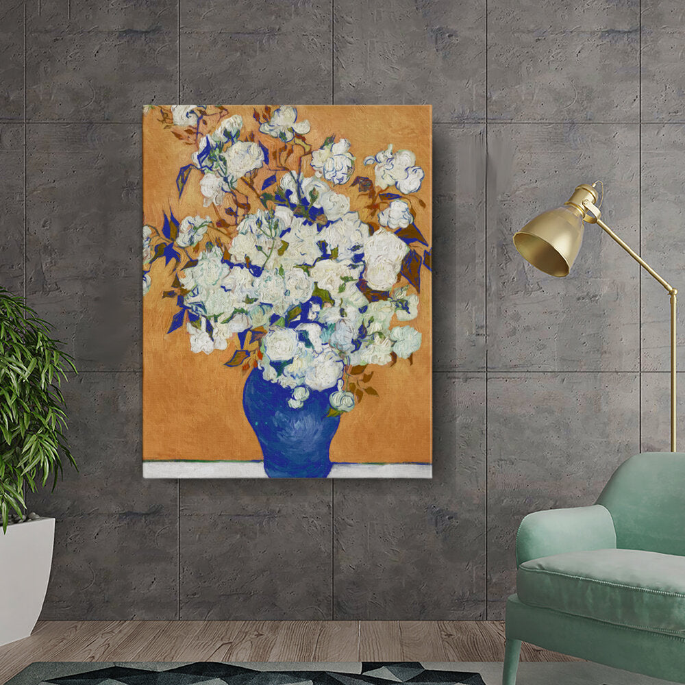 Flowers In A Blue Vase