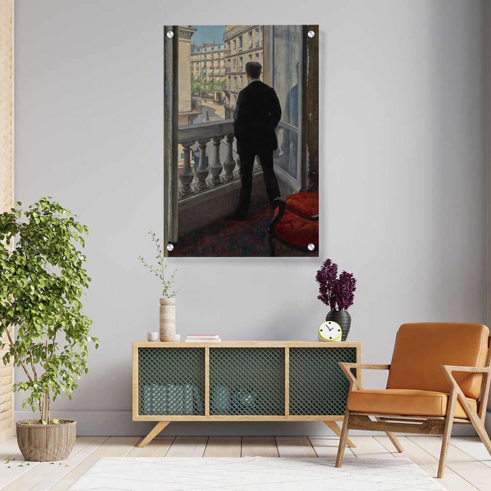 Young Man At The Window - Acrylic Wall Photo