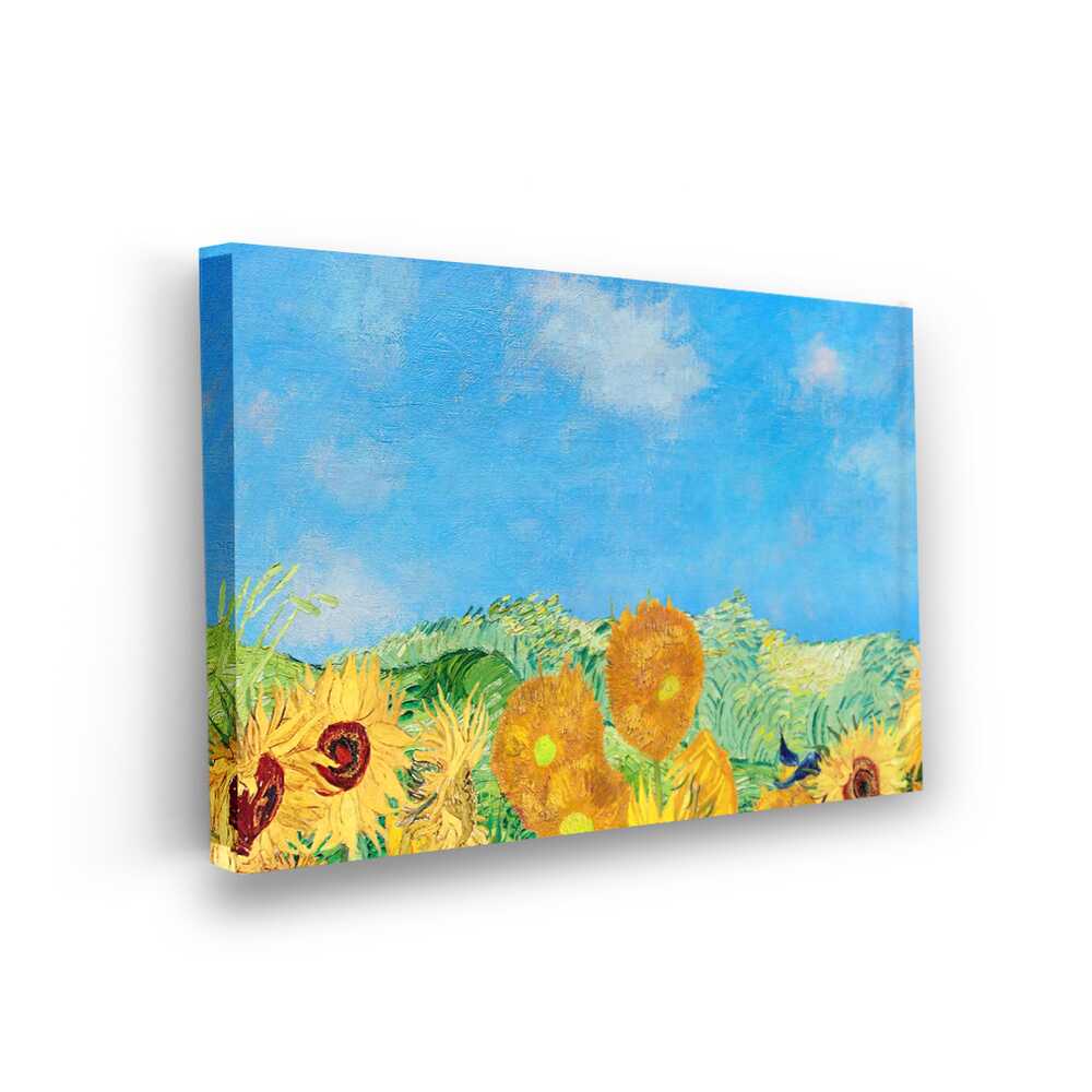 Picasoul - Picasoul Curated - Sunflower Field Under Blue Sky - Wall Decor