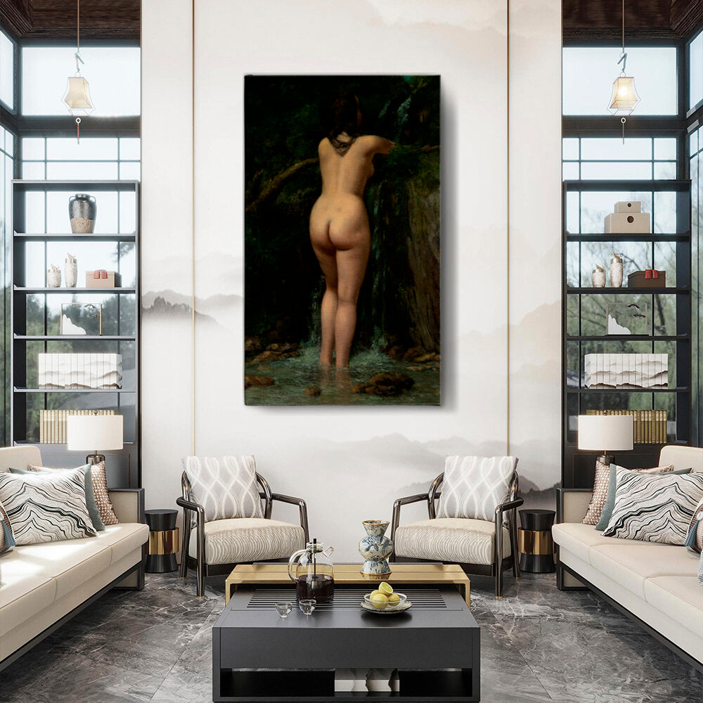 Nude By The Waterfall