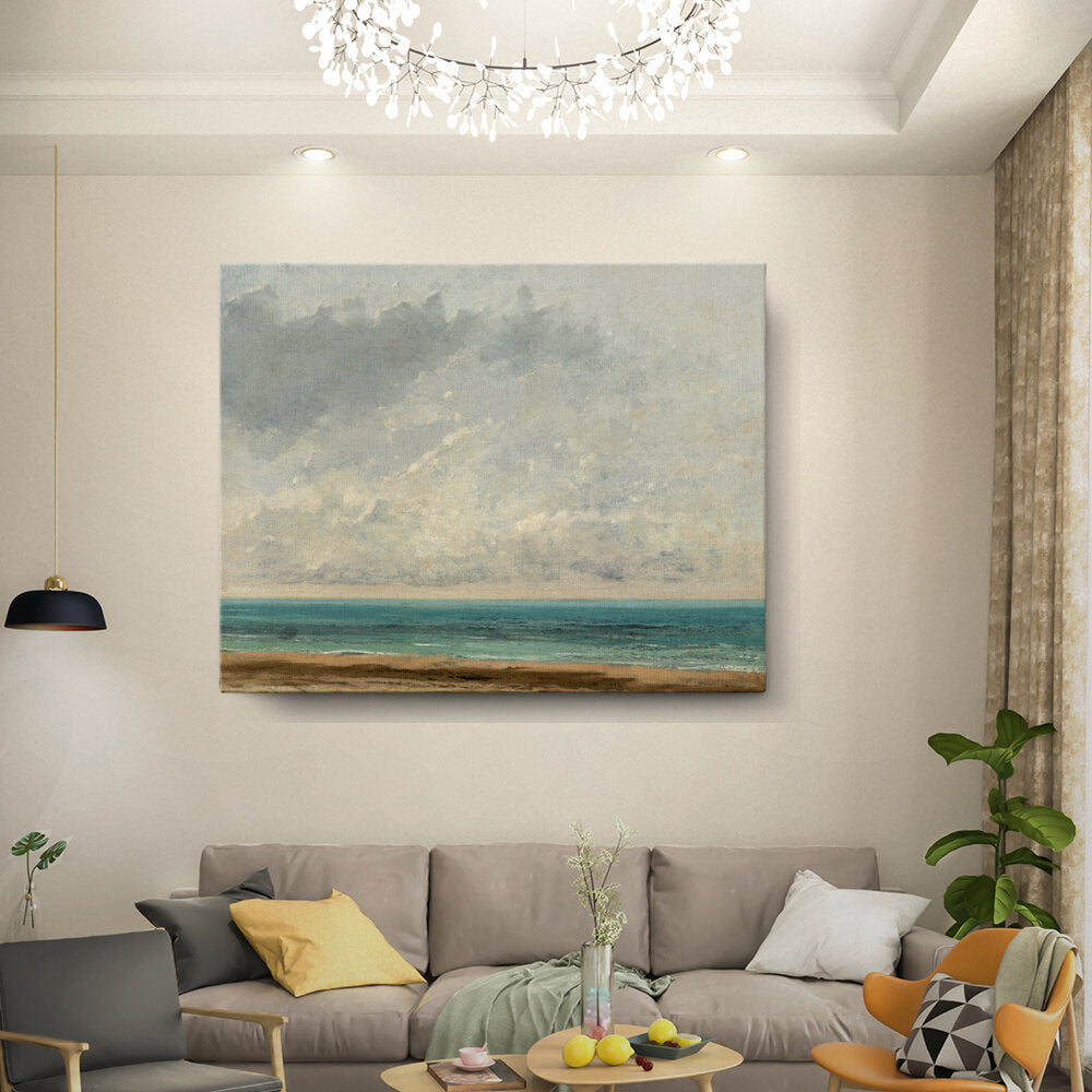 Seascape With Cloudy Sky