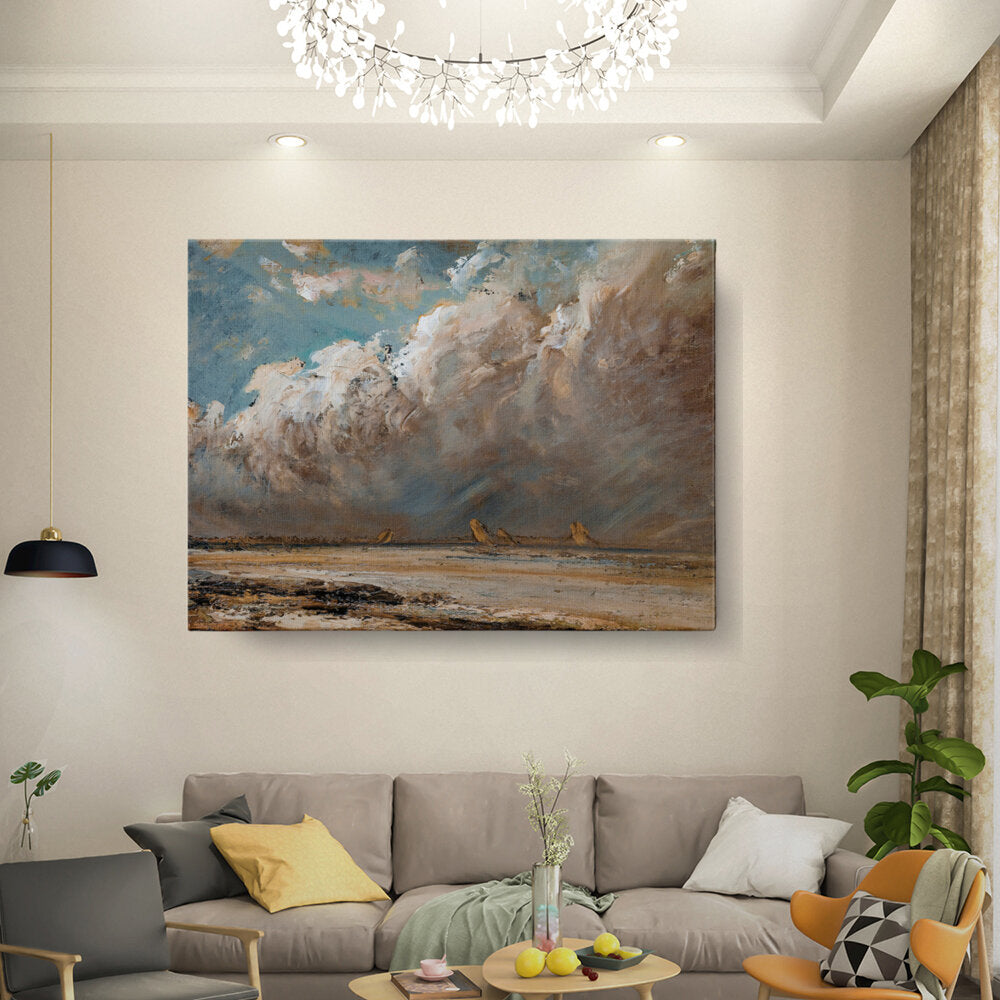 Seascape With Dramatic Clouds