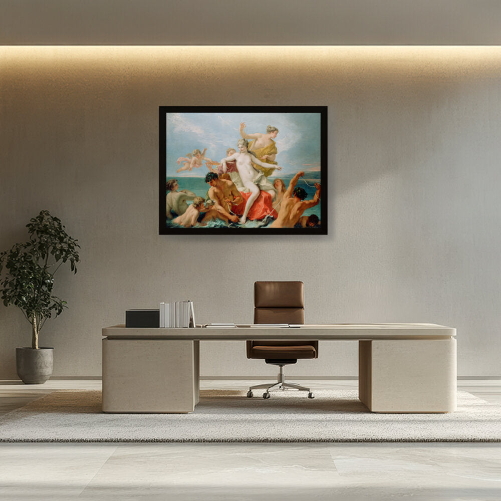 Triumph Of The Marine Venus - Framed Canvas