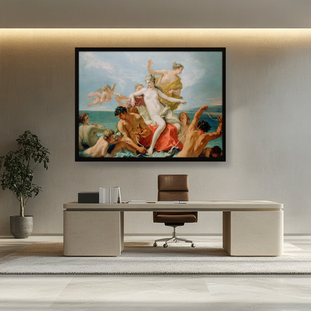 Triumph Of The Marine Venus - Framed Canvas