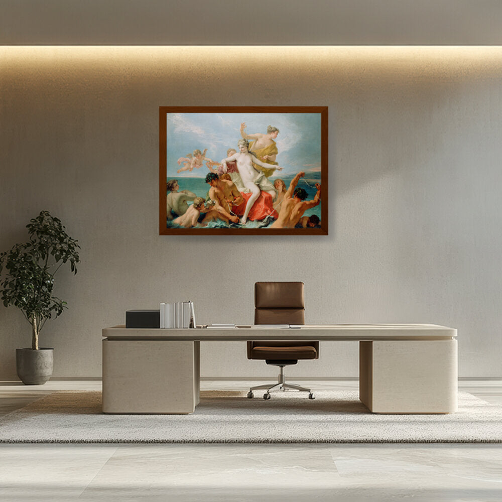 Triumph Of The Marine Venus - Framed Canvas