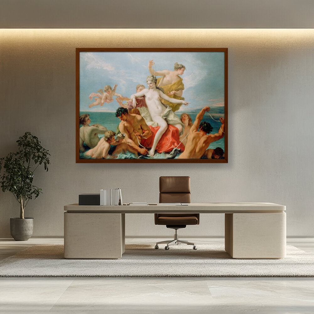 Triumph Of The Marine Venus - Framed Canvas